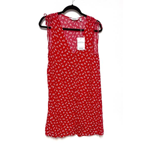 NWT & Other Stories Print Ruched Shoulder Shift Dress - Floral 90s Sundress - Picture 2 of 5